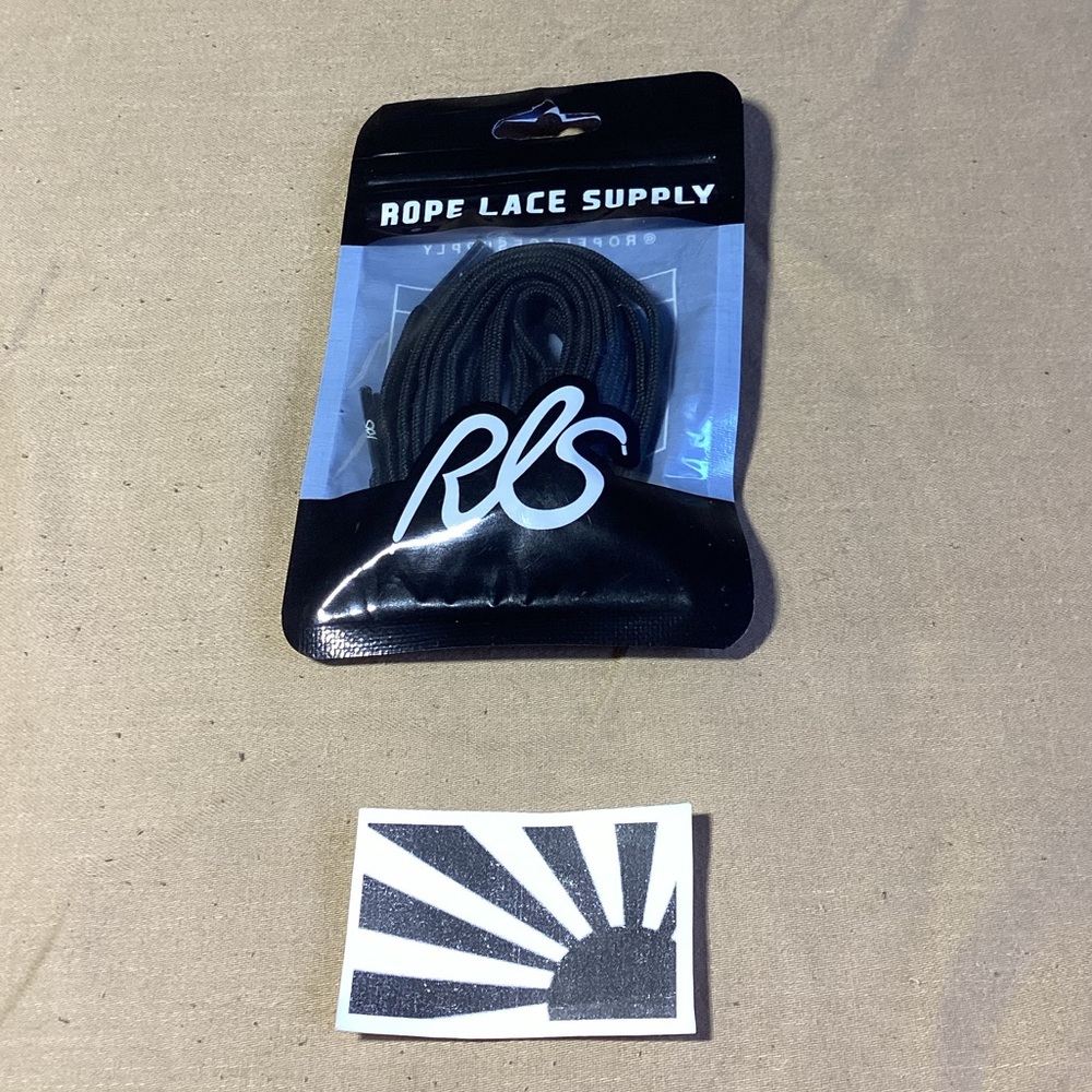 Rope Lace Supply Flat Black 42 inch